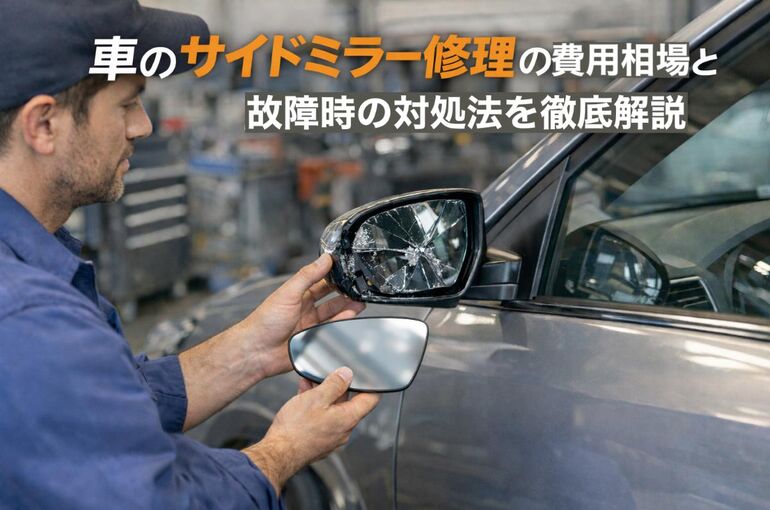 12 車 サイドミラー 修理