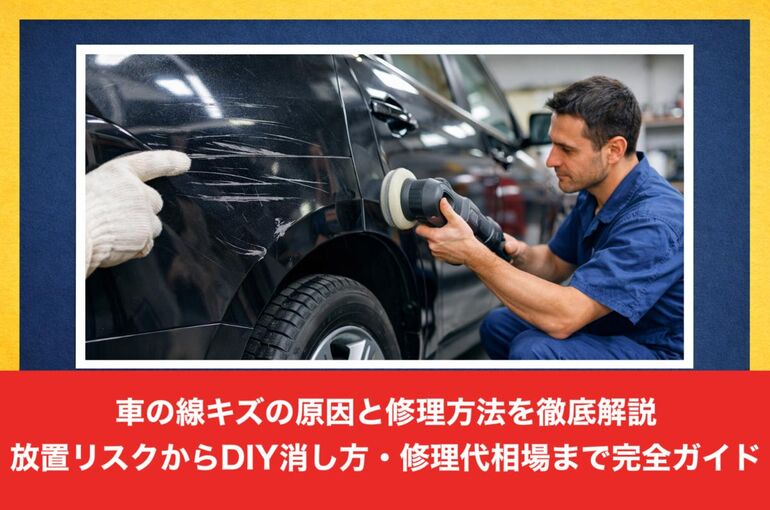 車 線キズ